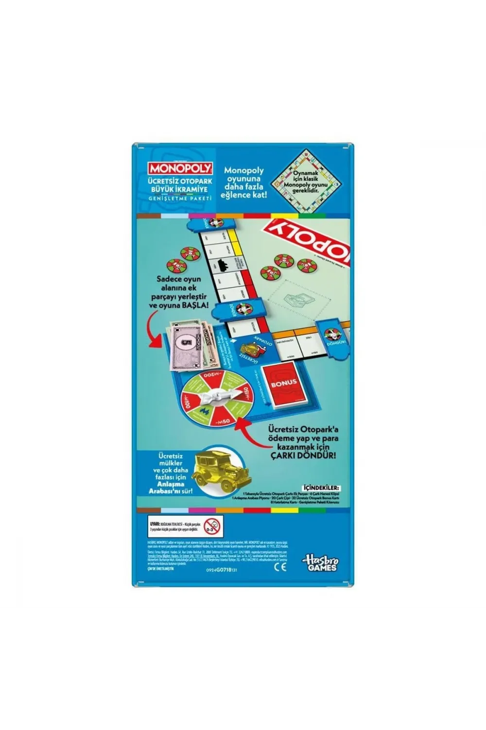 G0718 Monopoly Ücretsiz Otopark İkramiyesi - Genişletme Paketi