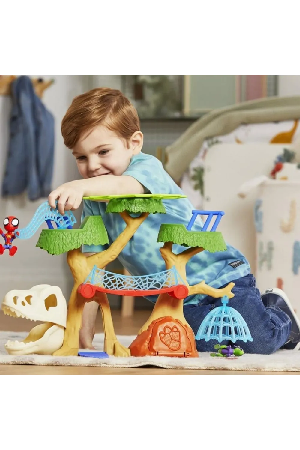 F9477 Spidey ve İnanılmaz Arkadaşları - Dino Webs Ağaç Evi Set