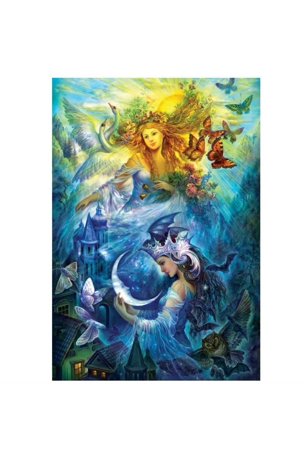 5218 Art Puzzle, Gündüz ve Gece Prensesleri 1000 Parça