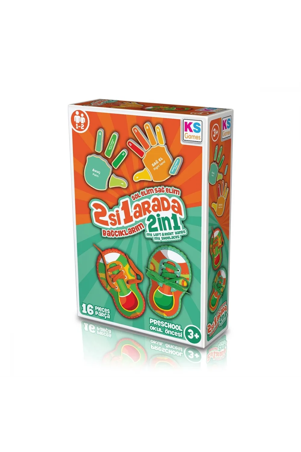 BE233 KS, Sol Elim Sağ Elim 2si1 arada Bağcıklarım / +3 yaş