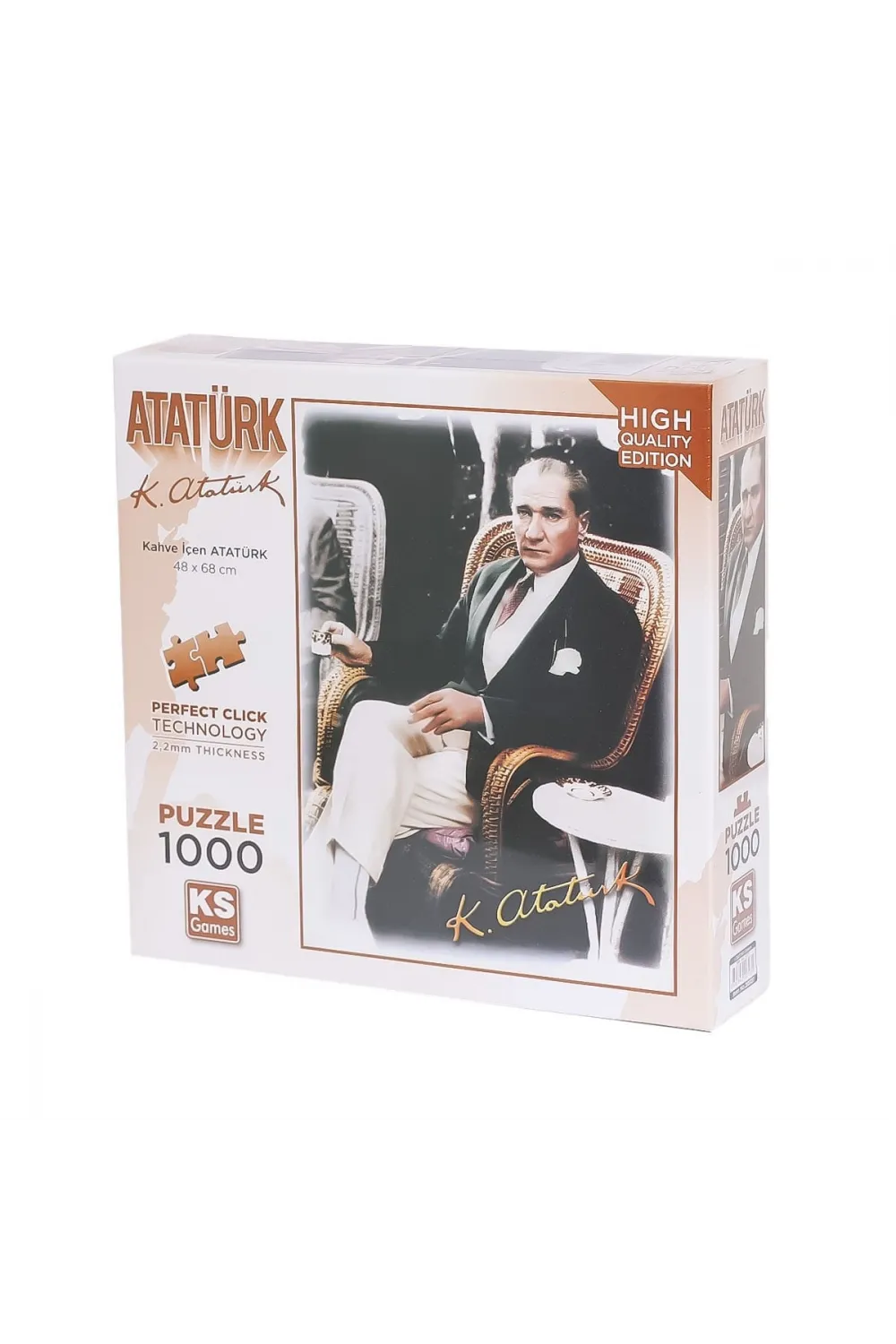 20727 Kahve İçen Atatürk 1000 Parça Puzzle -KS Puzzle