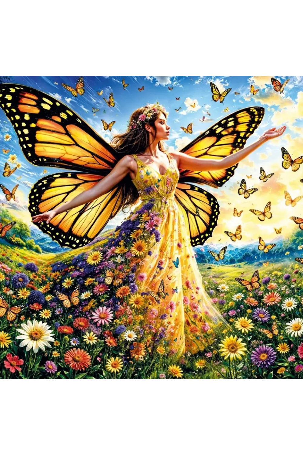 20093 PUZZLE 500 LADY BUTTERFLY