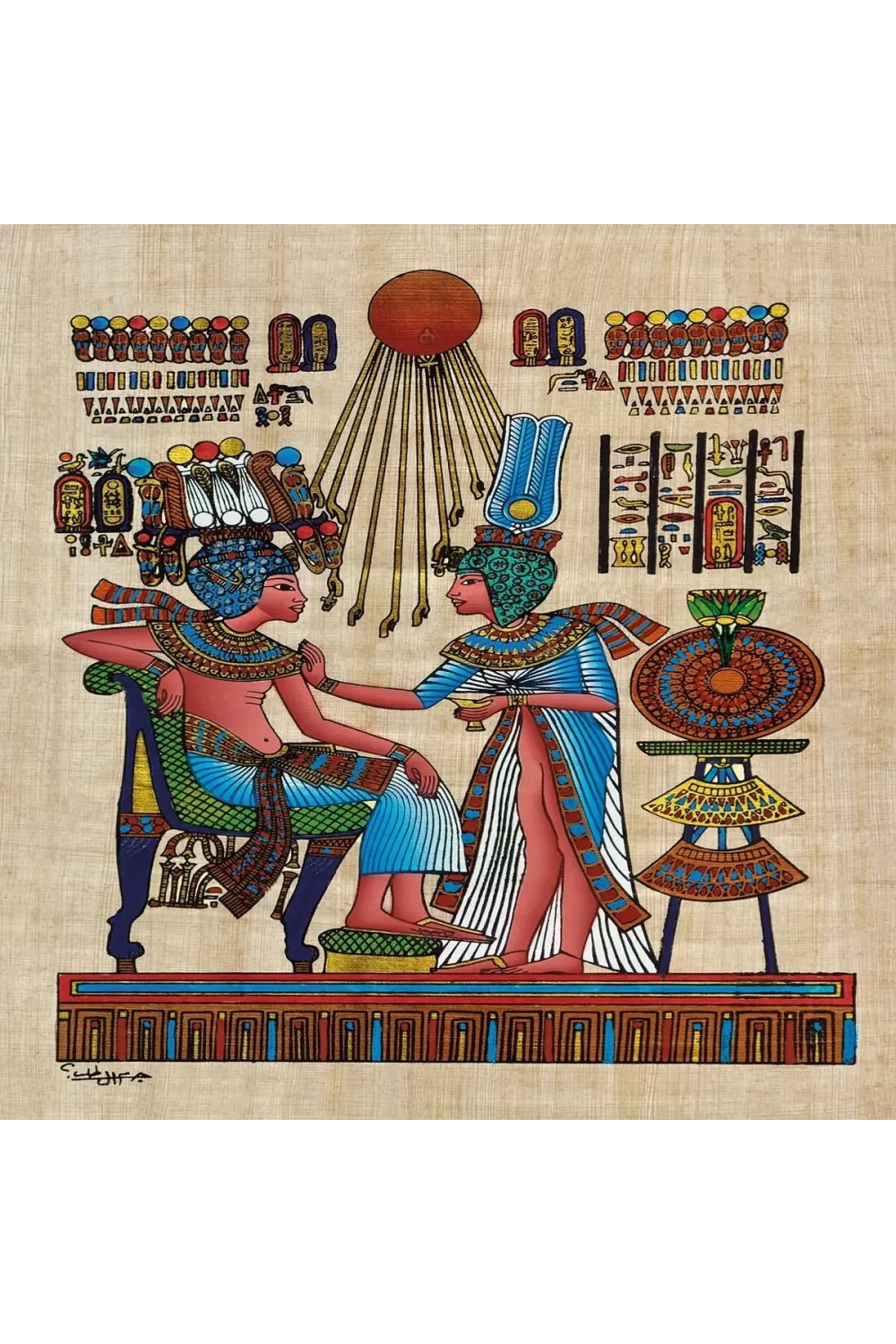 20743 PUZZLE 1000 PAPİRUS THRONE OF TUTANKHAMUN