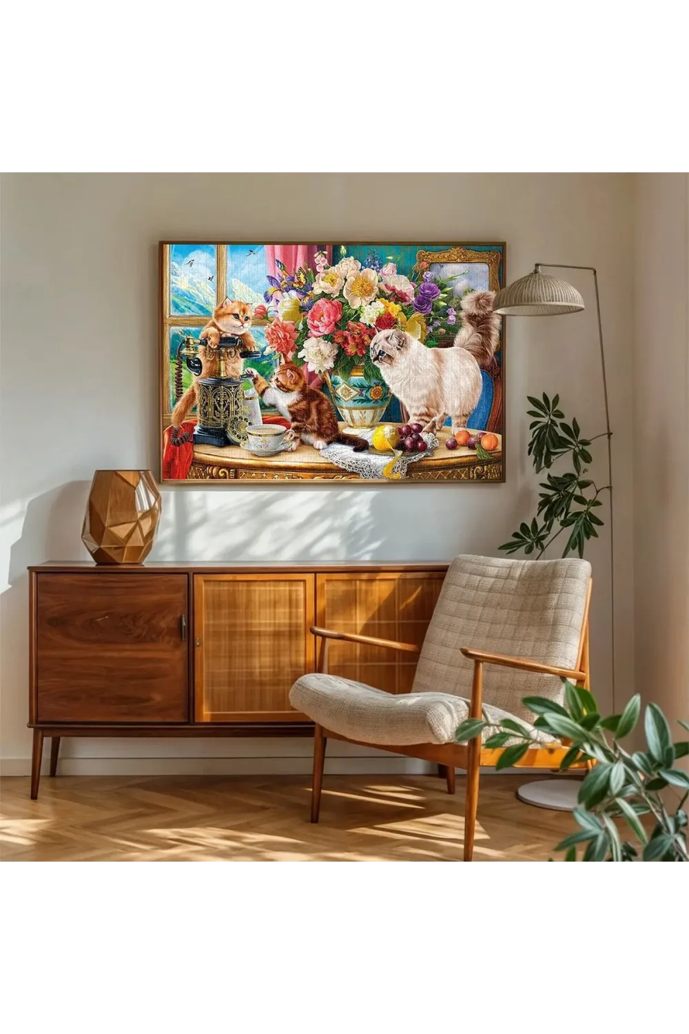 20794 PUZZLE 1000 FAMİLY CATS NEAR THE WİNDOW