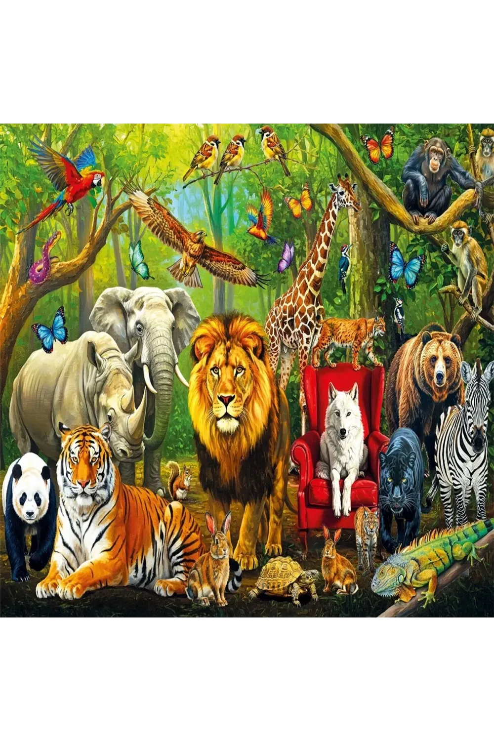 31504 FOREST ANIMALS 100 PARÇA PUZZLE