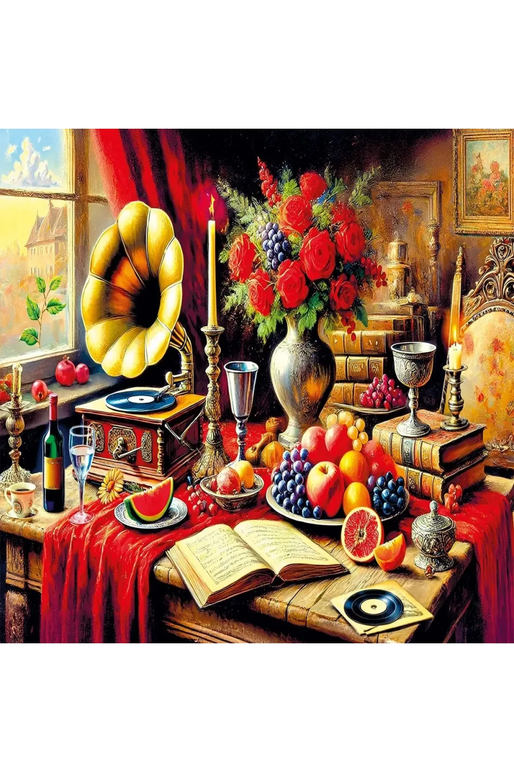 20846 PUZZLE 1000 Silent Melody on a Baroque Table