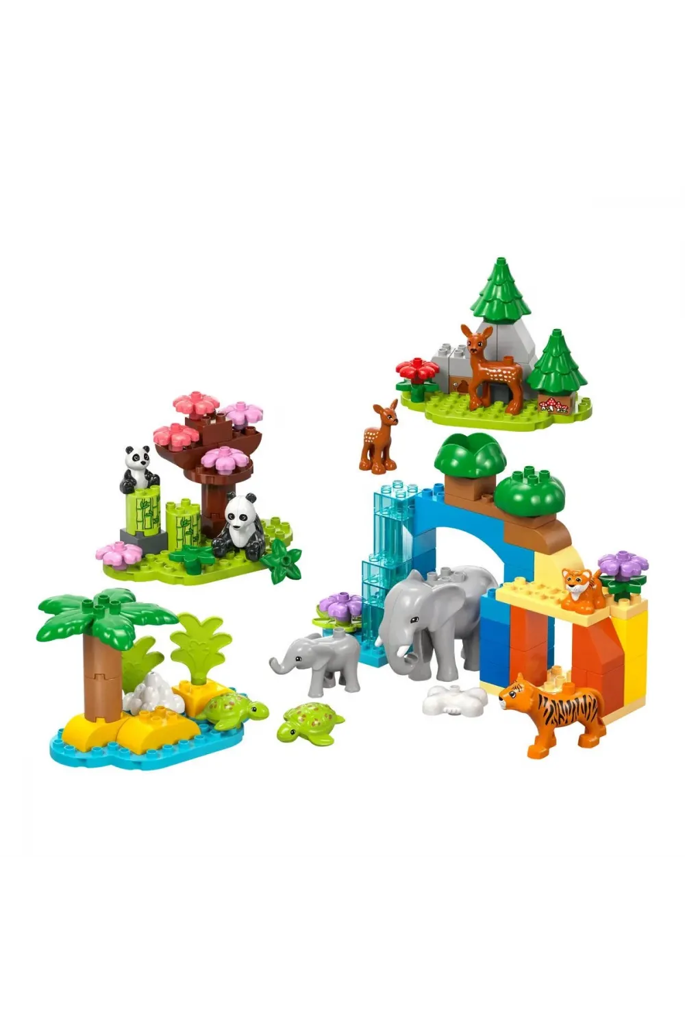 10446 Lego Duplo 3ü1 Arada Vahşi Hayvan Aileleri 92 parça +2aş