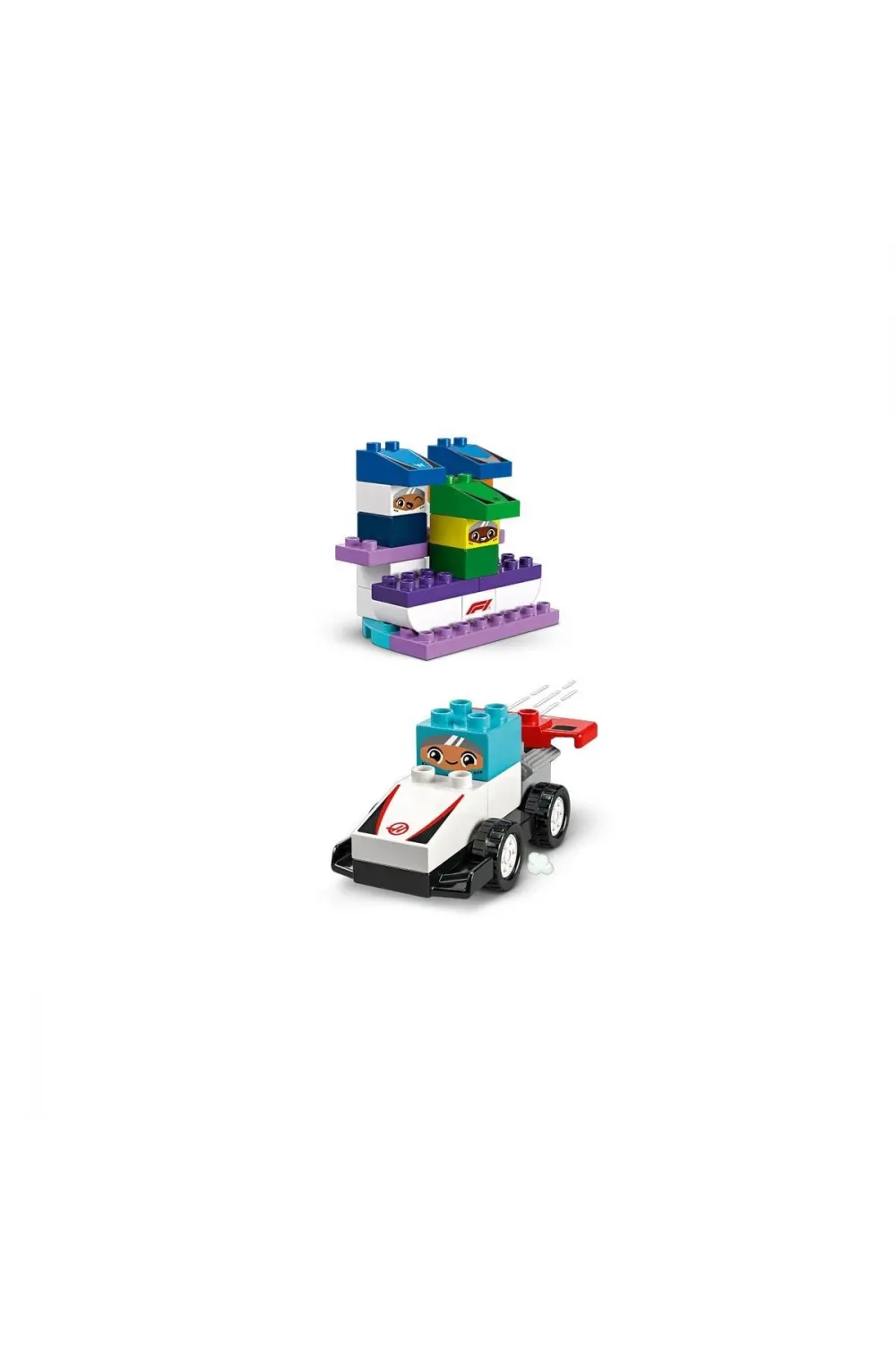 10445 Lego Duplo F1 Takımı Yarış Arabaları ve Sürücüleri 70  parça +2aş