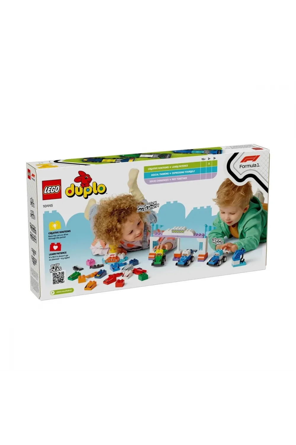 10445 Lego Duplo F1 Takımı Yarış Arabaları ve Sürücüleri 70  parça +2aş