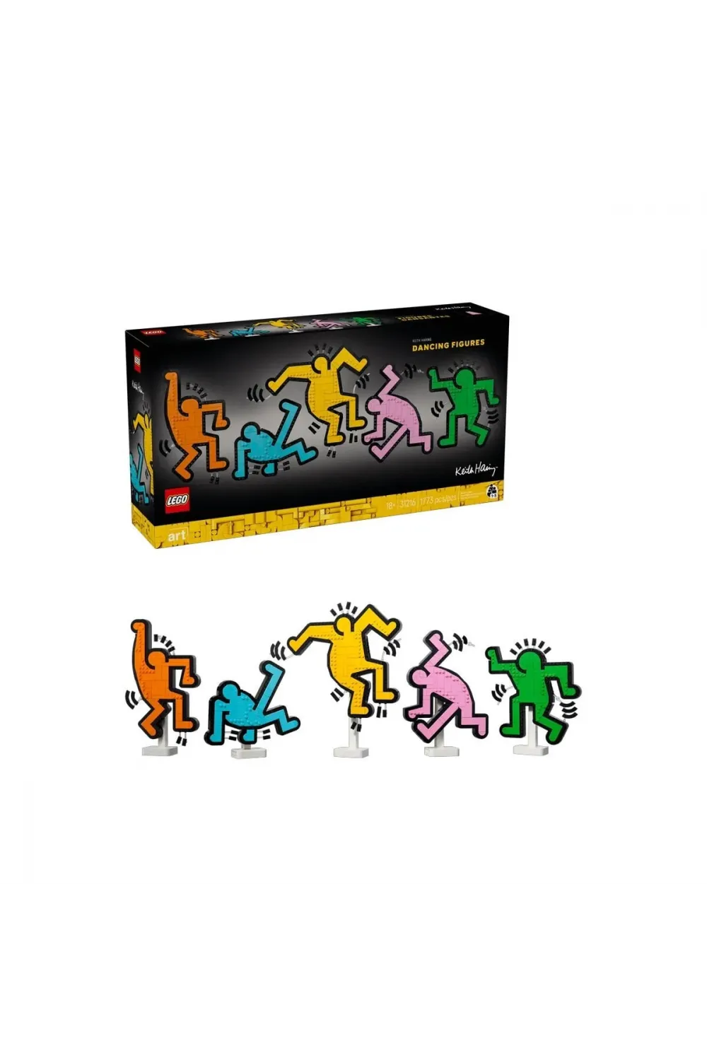 31216 Lego icons - Keith Haring – Dans Eden Figürler 1773 parça +18 yaş