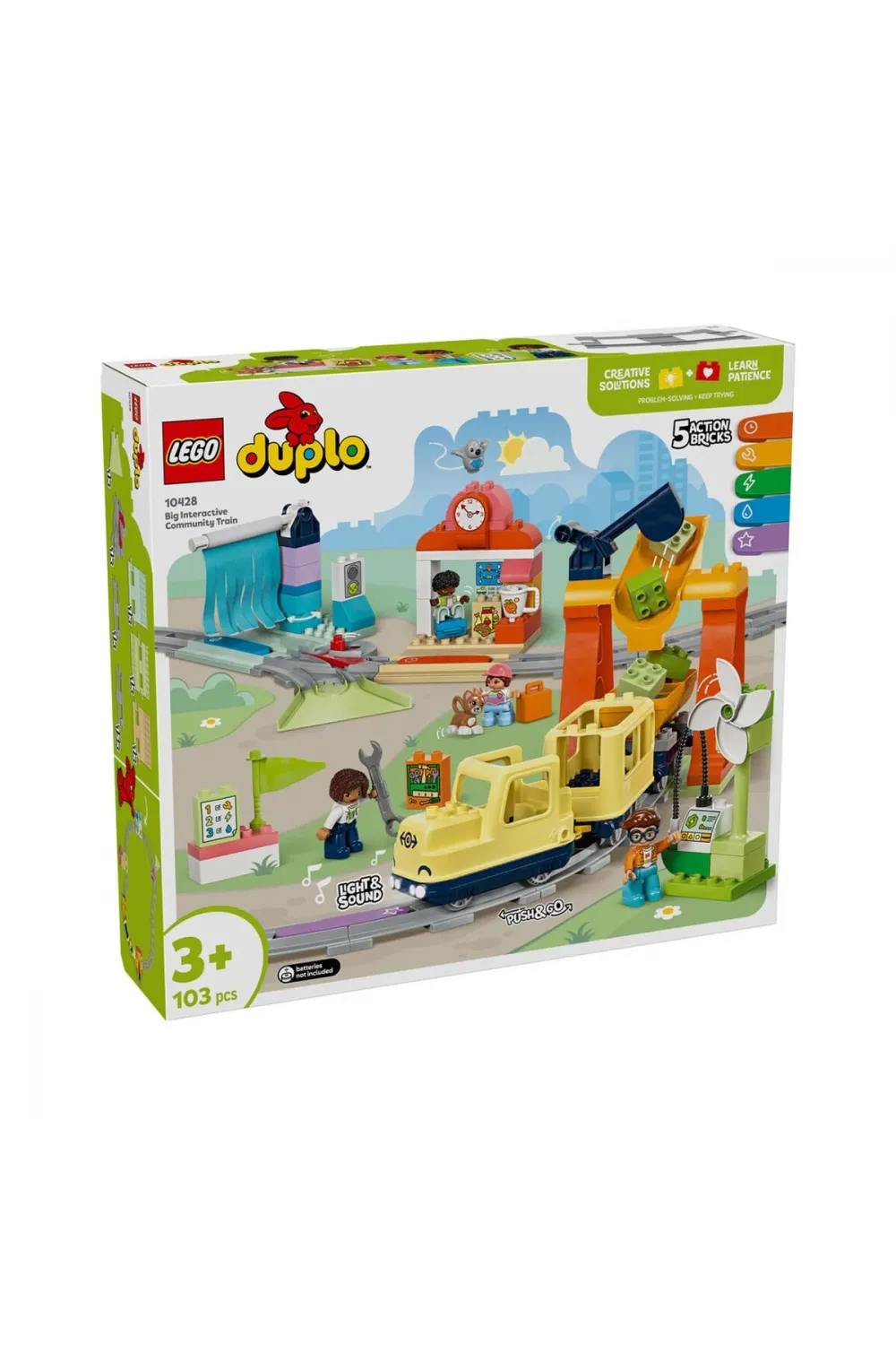 10428 Lego Duplo  Büyük İnteraktif Mahalle Treni 103 parça +3 yaş