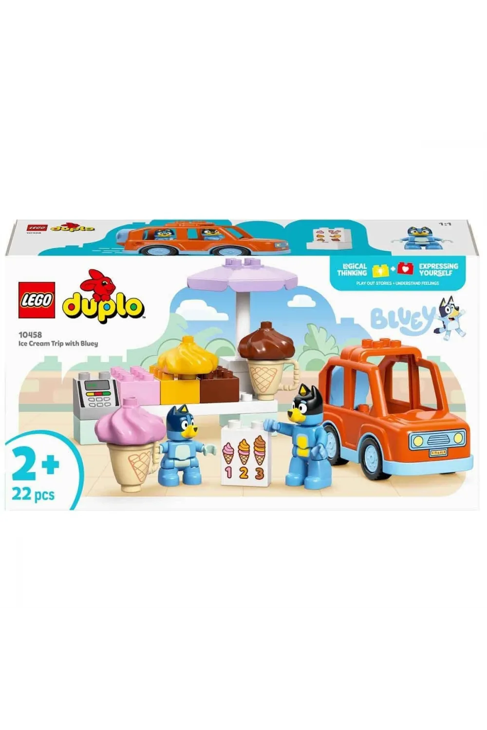 10458 Lego Duplo Bluey ile Dondurma Gezisi 22 parça +2 yaş