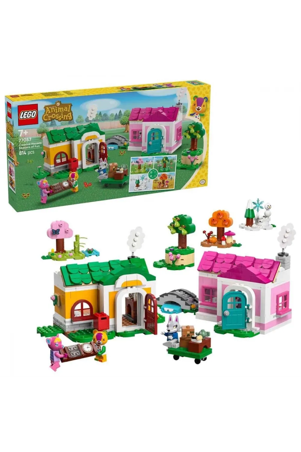 77057 Lego Animal Crossing Yaratıcı Evler: Eğlenceli Mevsimler 814 parça +7 yaş