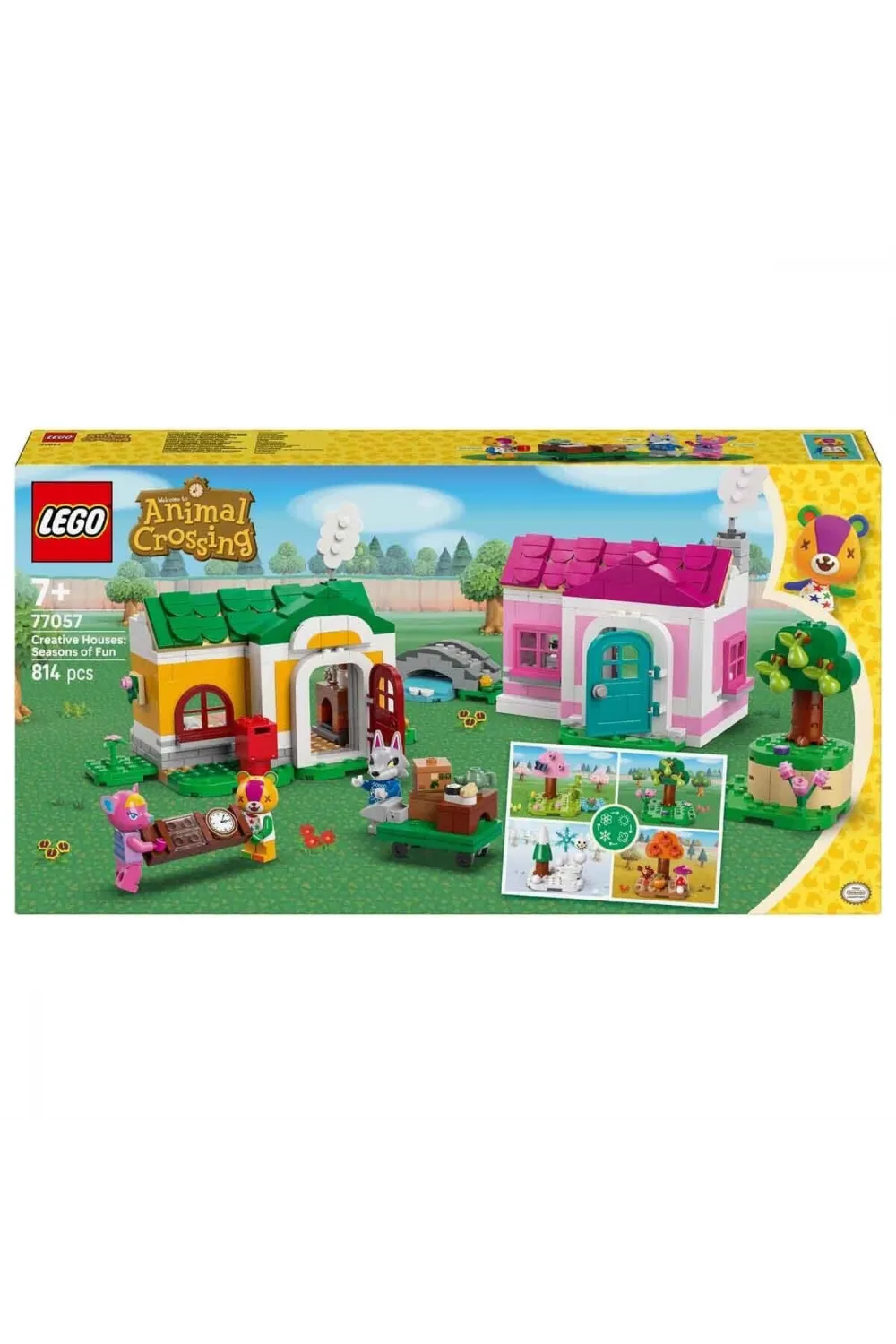 77057 Lego Animal Crossing Yaratıcı Evler: Eğlenceli Mevsimler 814 parça +7 yaş
