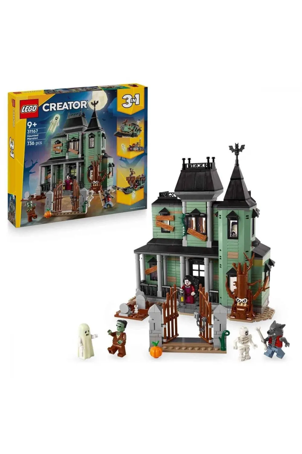 31167 Lego Creator 3in1 - Hayaletli Köşk 736 parça +9 yaş