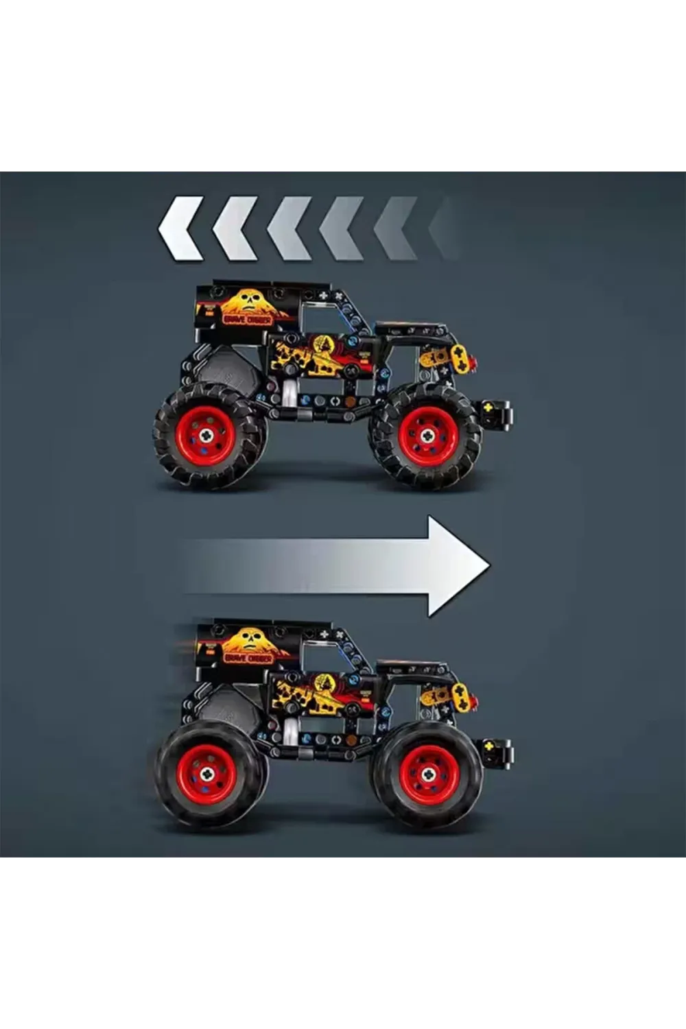 42219 Lego Technic Monster Jam Grave Digger 263 parça +7 yaş