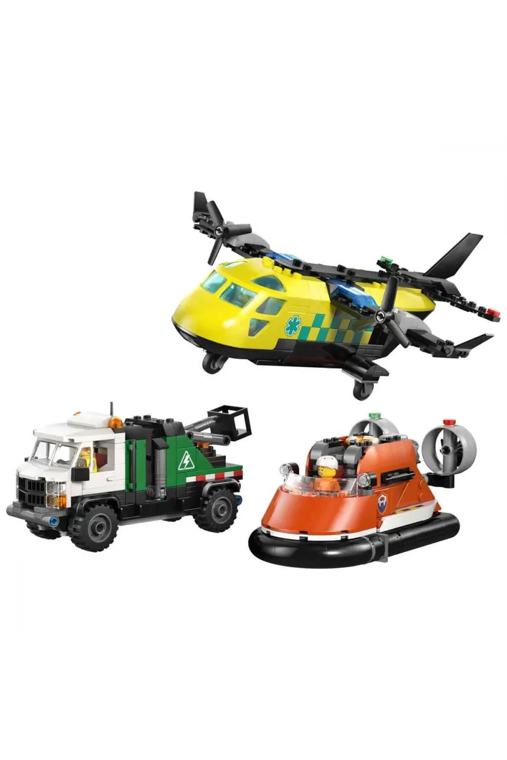 60505 Lego City Uçak, Servis Kamyonu ve Hoverkraft 990 parça +7 yaş