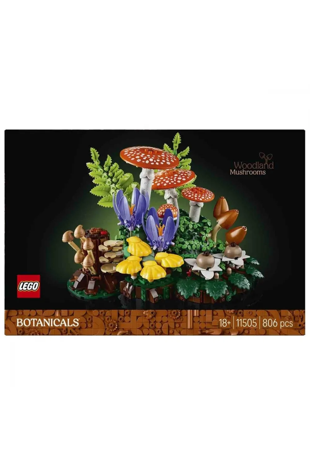 11505 Lego Botanicals Orman Mantarları 806 parça +18 yaş