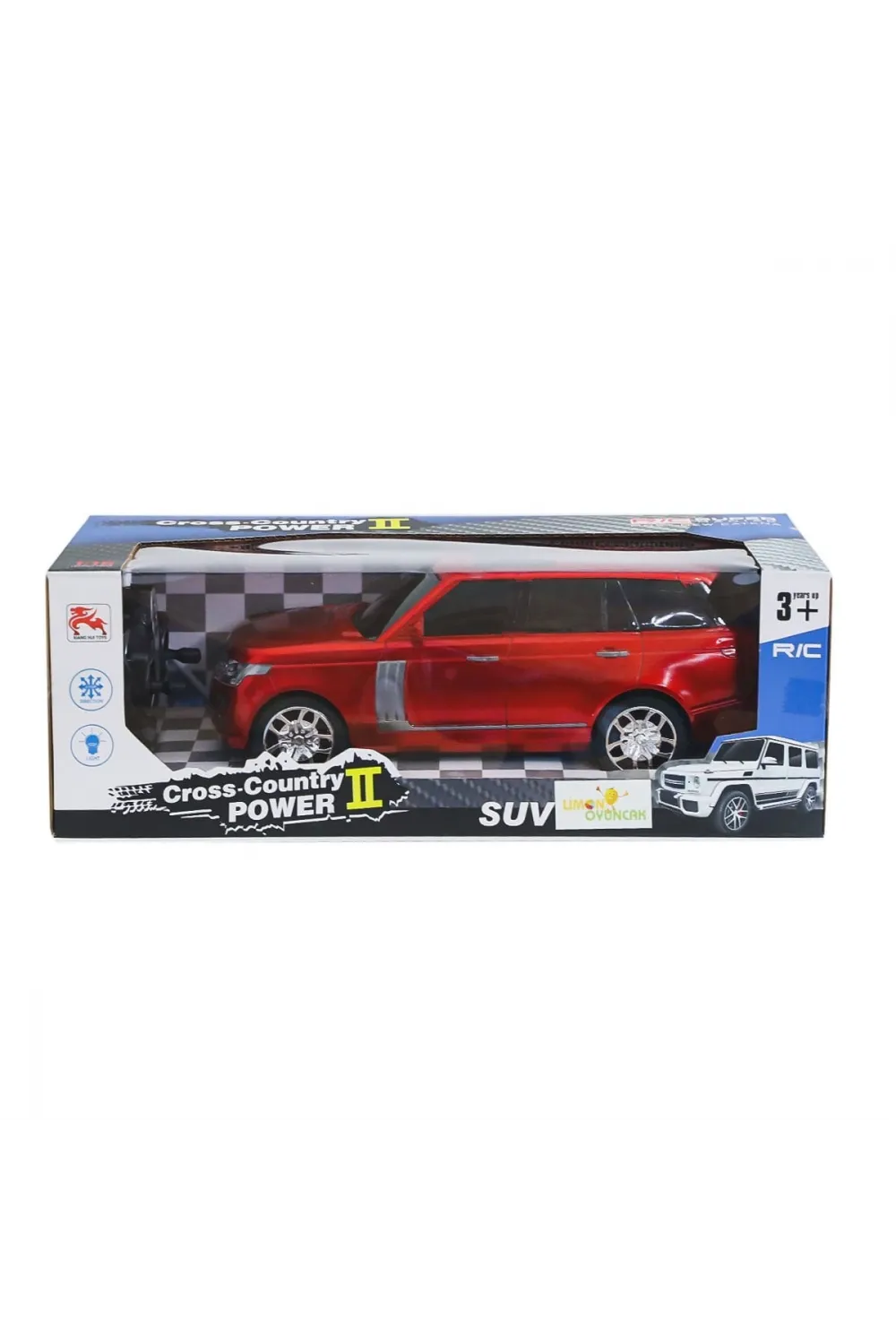 8578-2A Kumandalı Şarjlı Jeep Cross Country -Limon Oyuncak