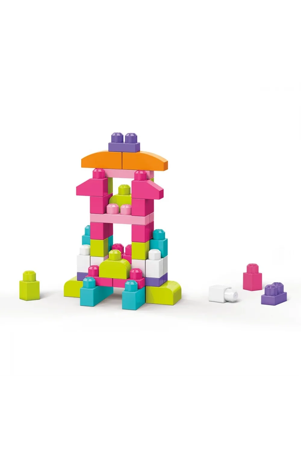 CYP67 MEGA BLOKS® 60 parçalı Blok Torbaları 2 asorti - Mavi - Pembe +1 yaş