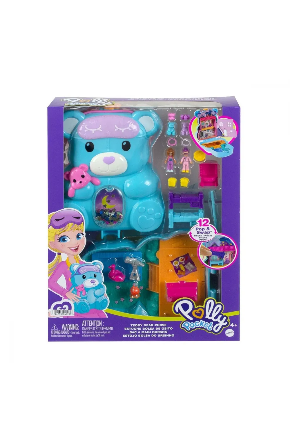 GKJ63 Polly Pocket Çanta Olabilen Micro Oyun Setleri / +4 yaş