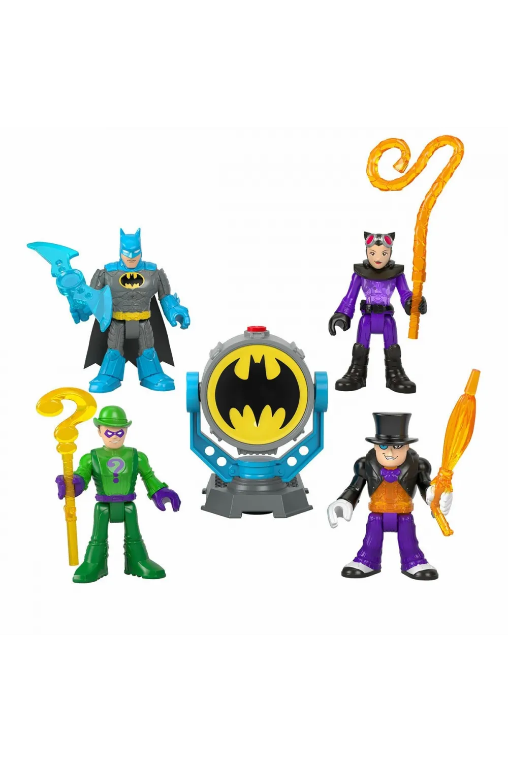 HFD47 Imaginext, Bat-Tech Bat-Signal Figür Seti, DC Super Friends