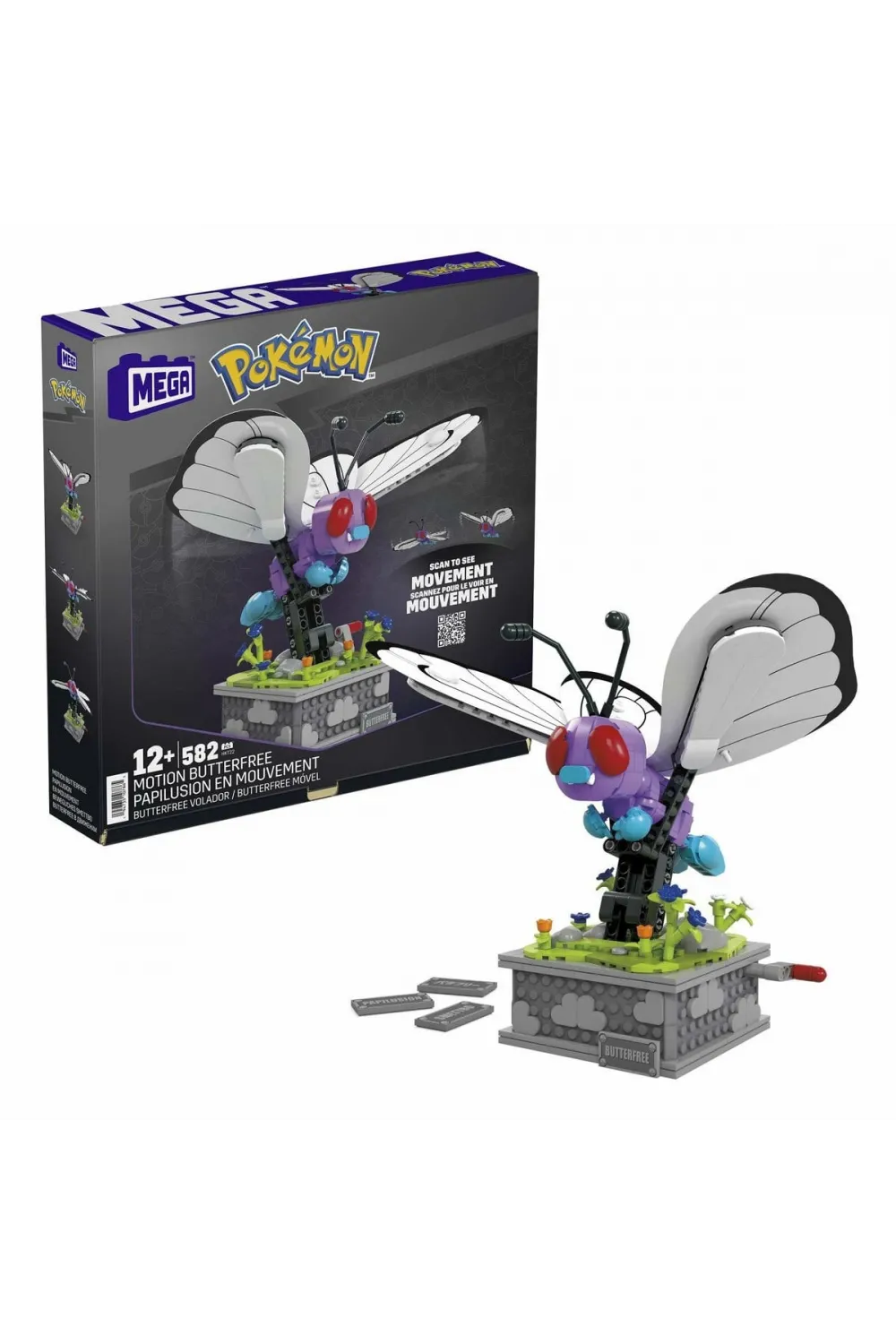 HKT22 MEGA™ Pokémon™ Motion Butterfree 582 parça +12 yaş