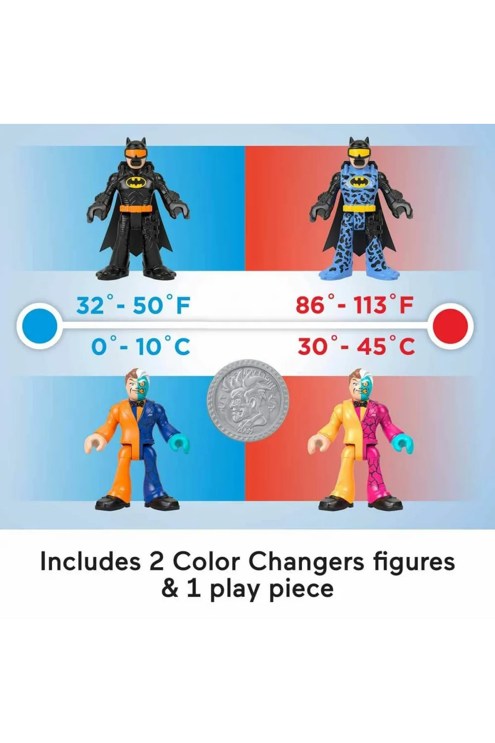 HMX60 Imaginext® DC Super Friends™Color Changers Temel Figür Seti