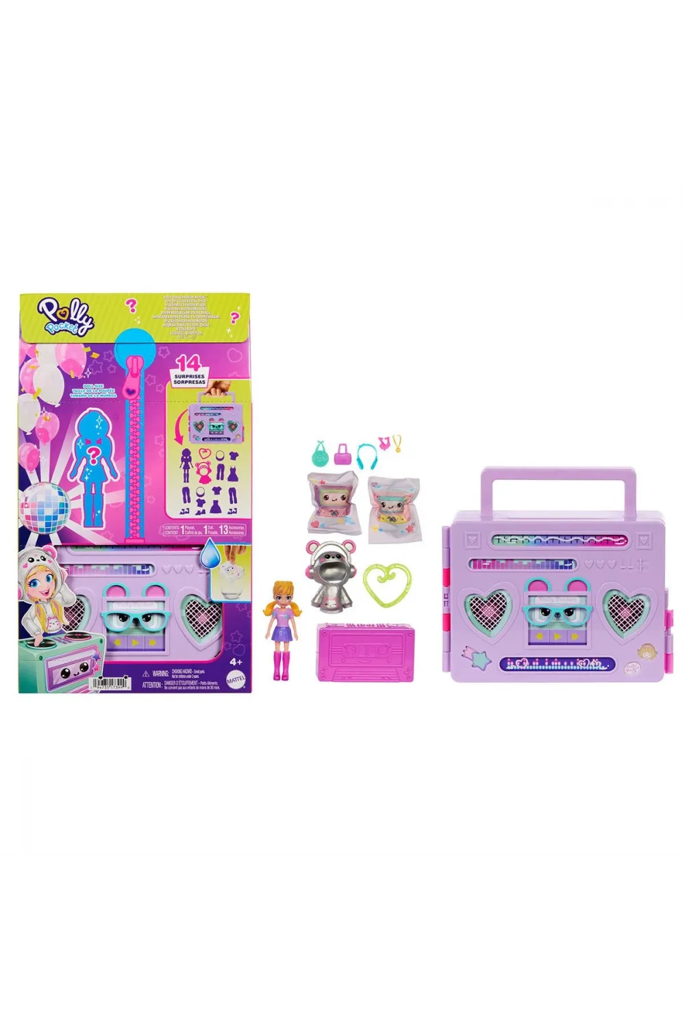 HRD65 Polly Pocket Radyo Temalı Moda Eğlencesi Oyun Seti