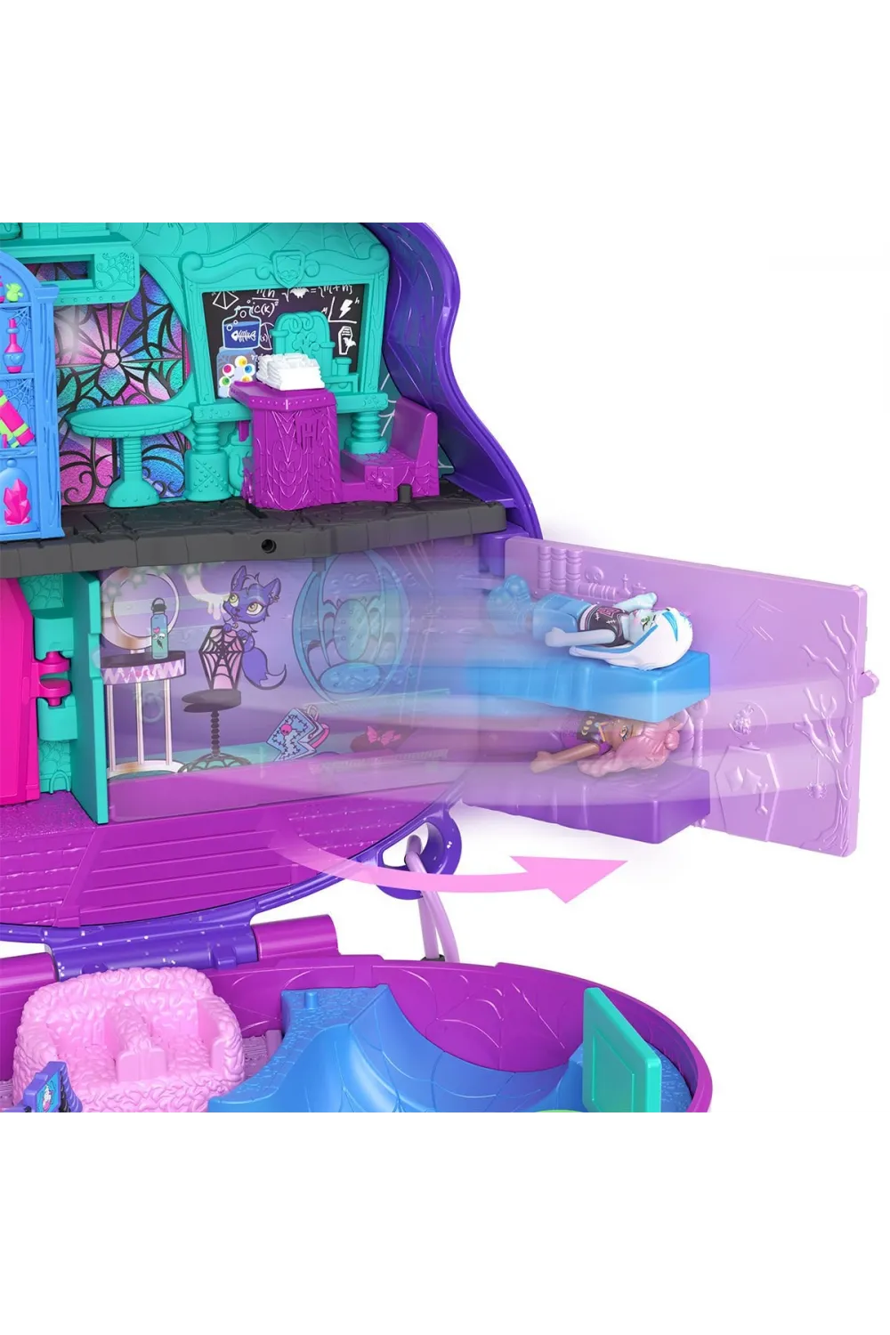 HVV58 Polly Pocket - Monster High Temalı Kompakt Oyun Seti