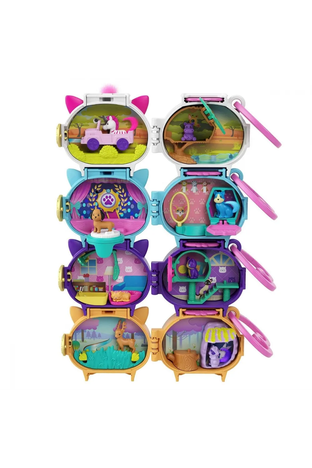 GYV99 Polly Pocket Çantaya Takılabilen Mini Oyun Setleri