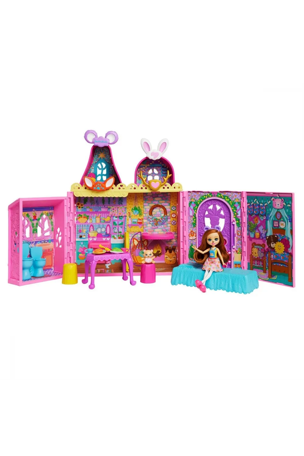 HXL53 Enchantimals Ana Karakter Bebekler Evi