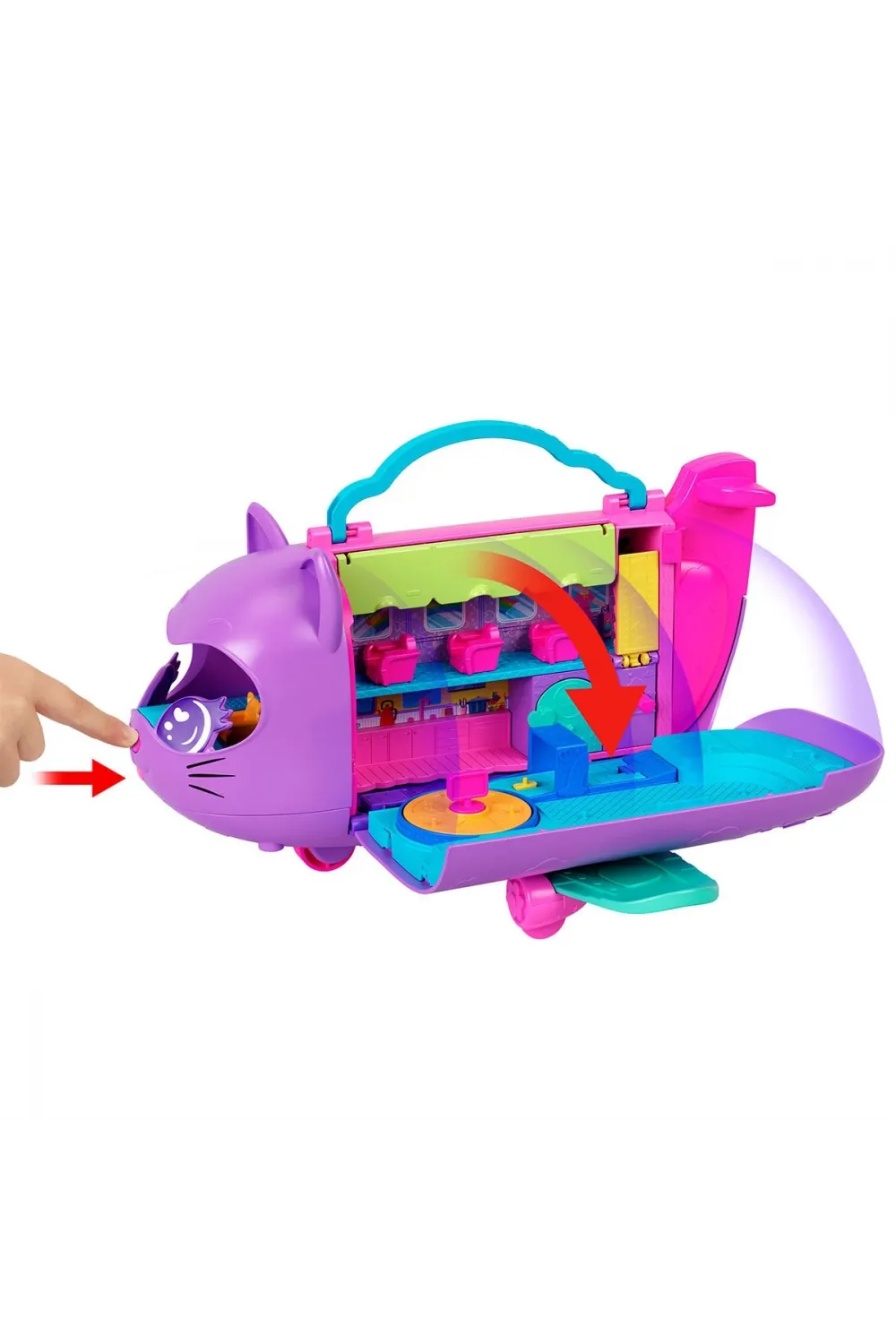 HWP19 Polly Pocket Adventures in Rio Uçak Oyun Seti