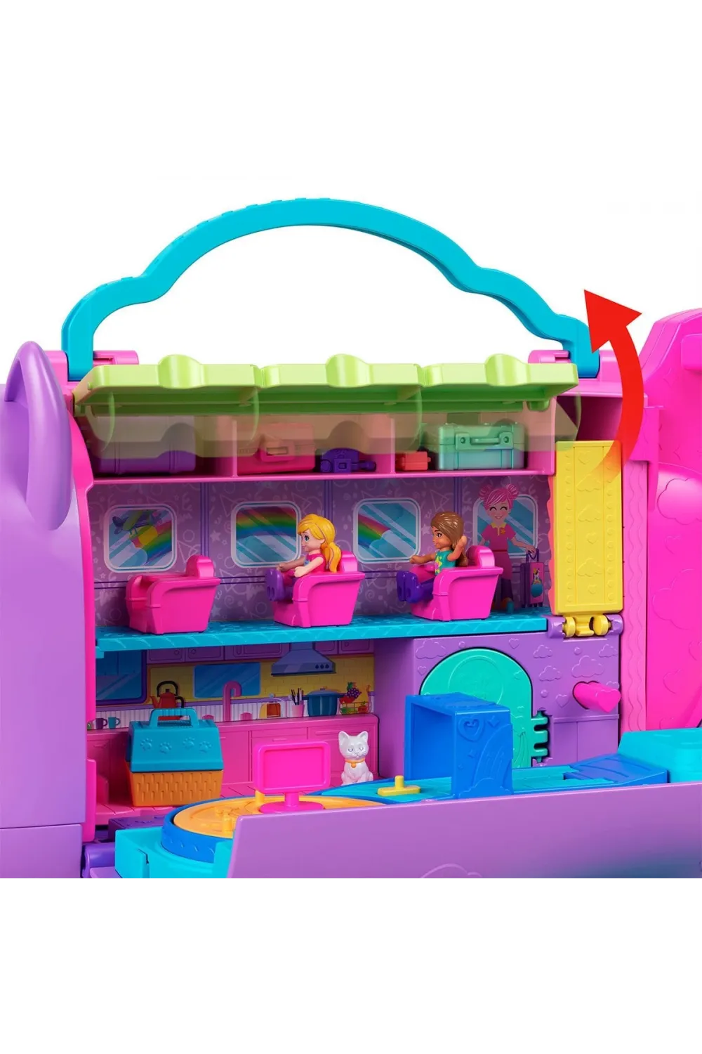 HWP19 Polly Pocket Adventures in Rio Uçak Oyun Seti