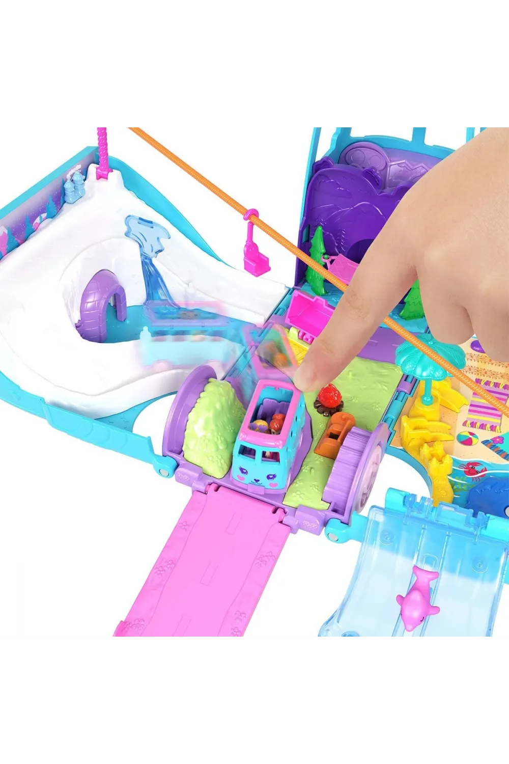 JCC22 Polly Pocket Hayvancıkların Karavan Macerası Oyun Seti