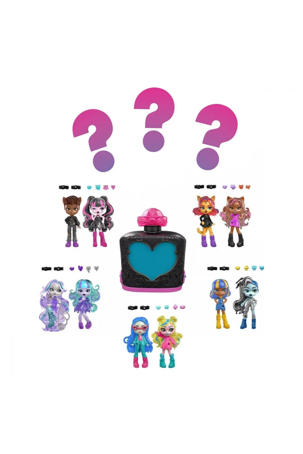 JCY18 Monster High Sürpriz İksiler -  Havalı Arkadaşlar Serisi