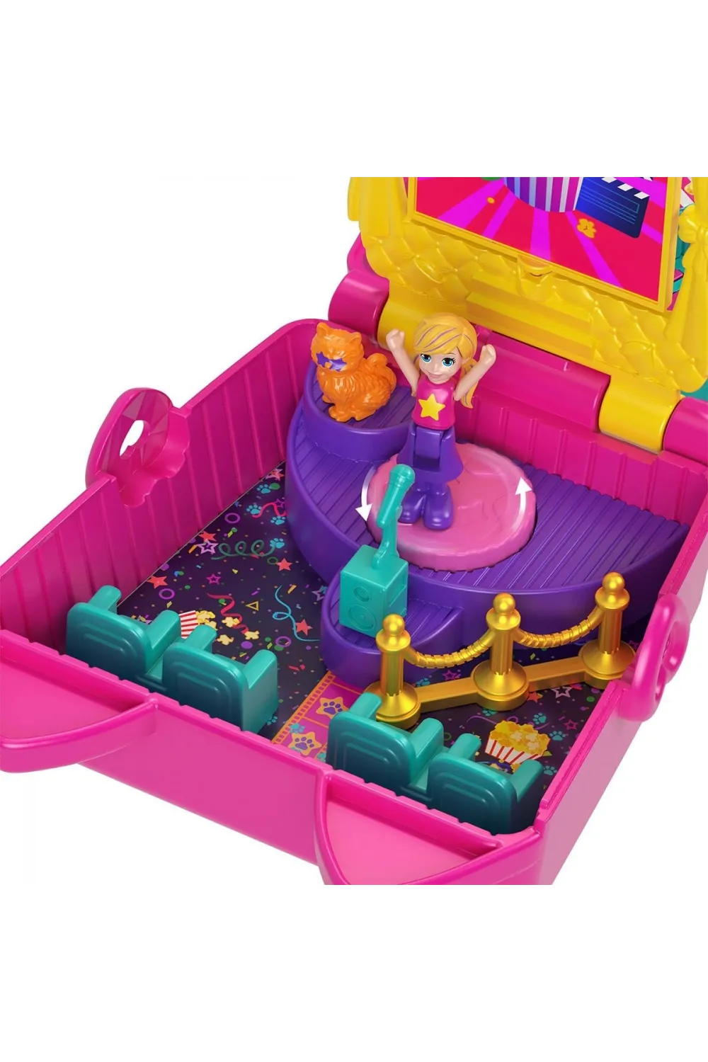 JFV01 Polly Pocket Kedicik Sineması Mini Oyun Seti