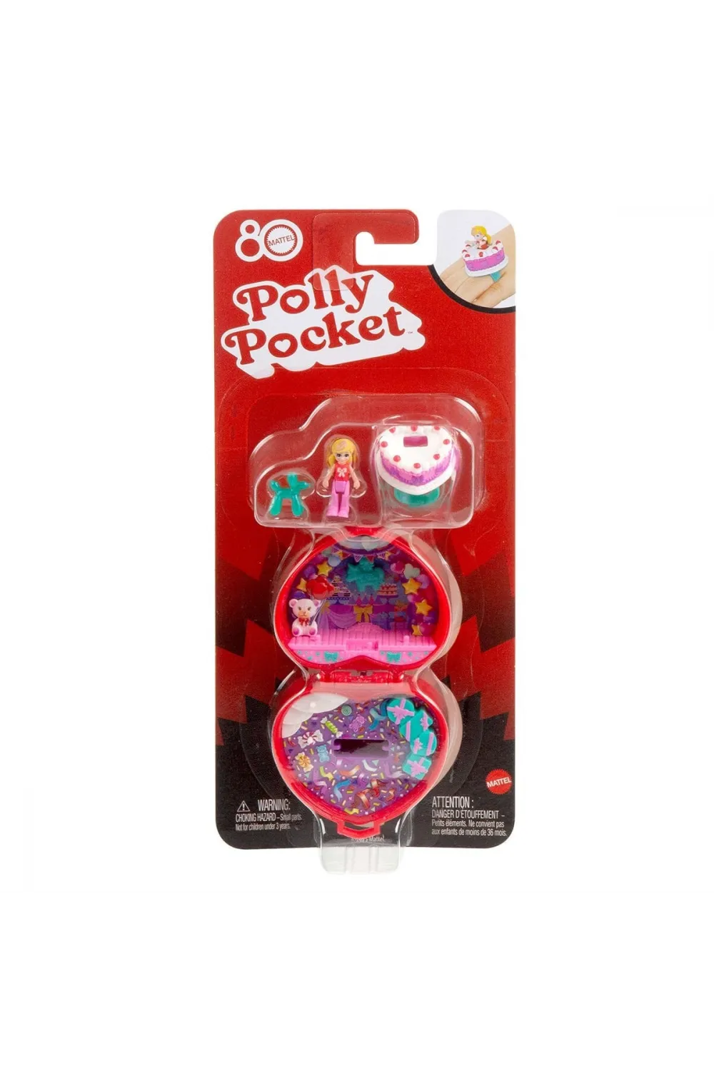 JGK21 Polly Pocket Mattel 80. Yıl Yüzük Kutusu