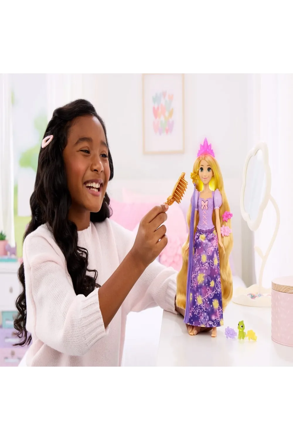 JHL46 Disney Prenses Sihirli Saçlı Rapunzel
