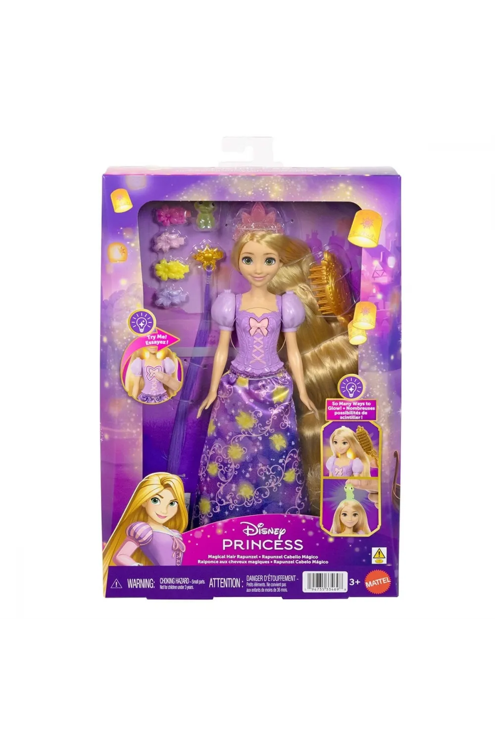 JHL46 Disney Prenses Sihirli Saçlı Rapunzel