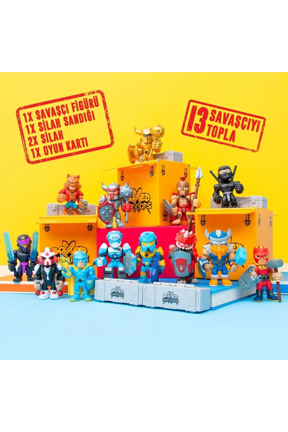 78372 Necotoys, Boxed Warriors Dövüşçüler Sürpriz Paket