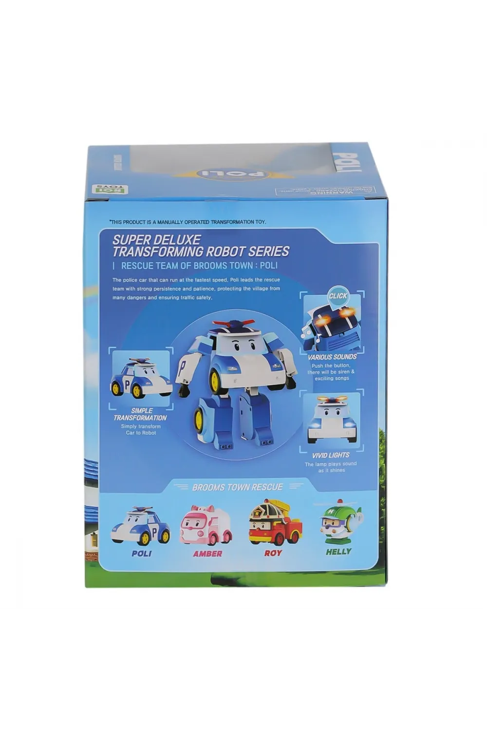 POLI MRT-685 Sesli ve Işıklı Robocar Poli Büyük Transforming Robot Poli