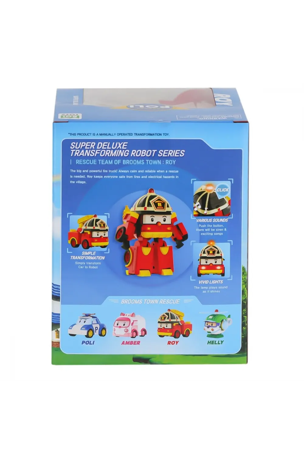 POLI MRT-686 Sesli ve Işıklı Robocar Poli Büyük Transforming Robot Roy -Necotoys