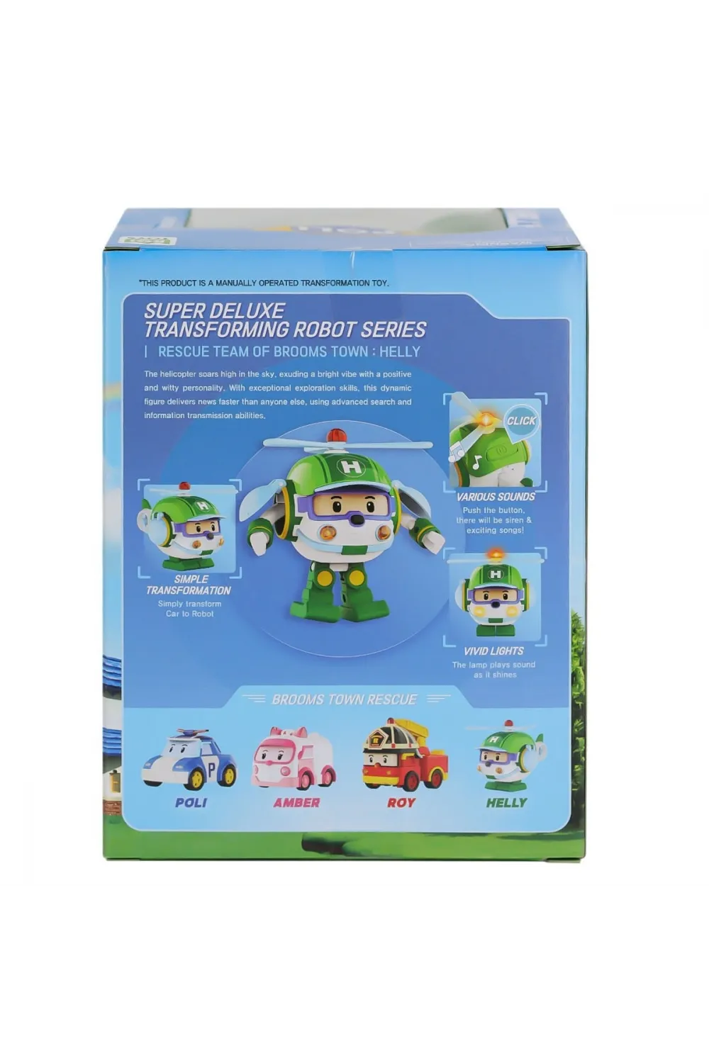 POLI MRT-688 Sesli ve Işıklı Robocar Poli Büyük Transforming Robot Helly -Necotoys