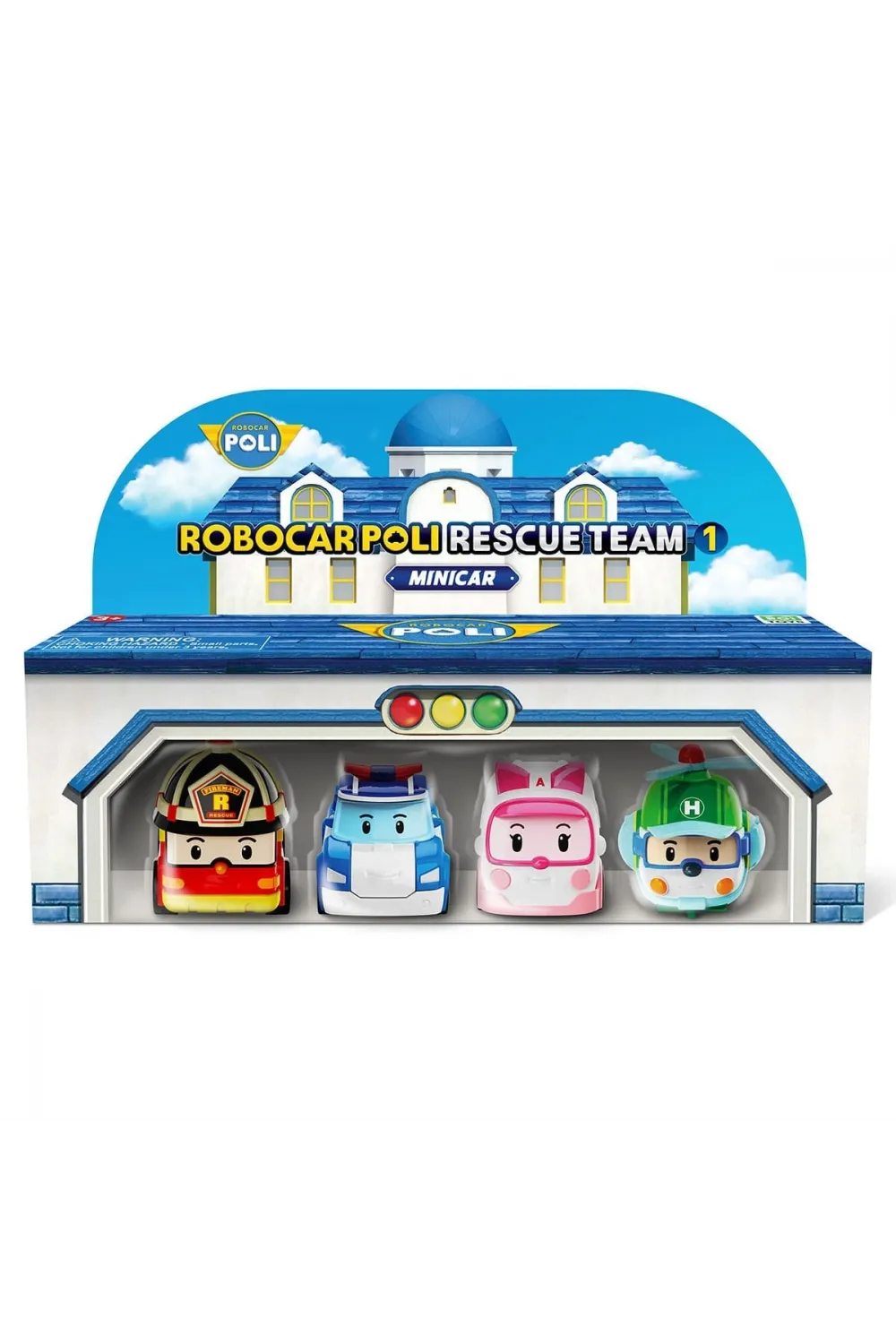 POLI MRT-760 Robocar Poli Mini Kasabanın Kurtarma Araçları 4lü Set