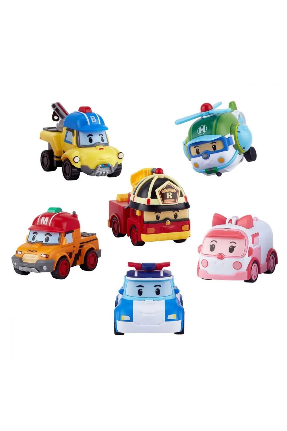 POLI ZR-914 Robocar Poli Gogo Rescue Deluxe 6 Lı Set -