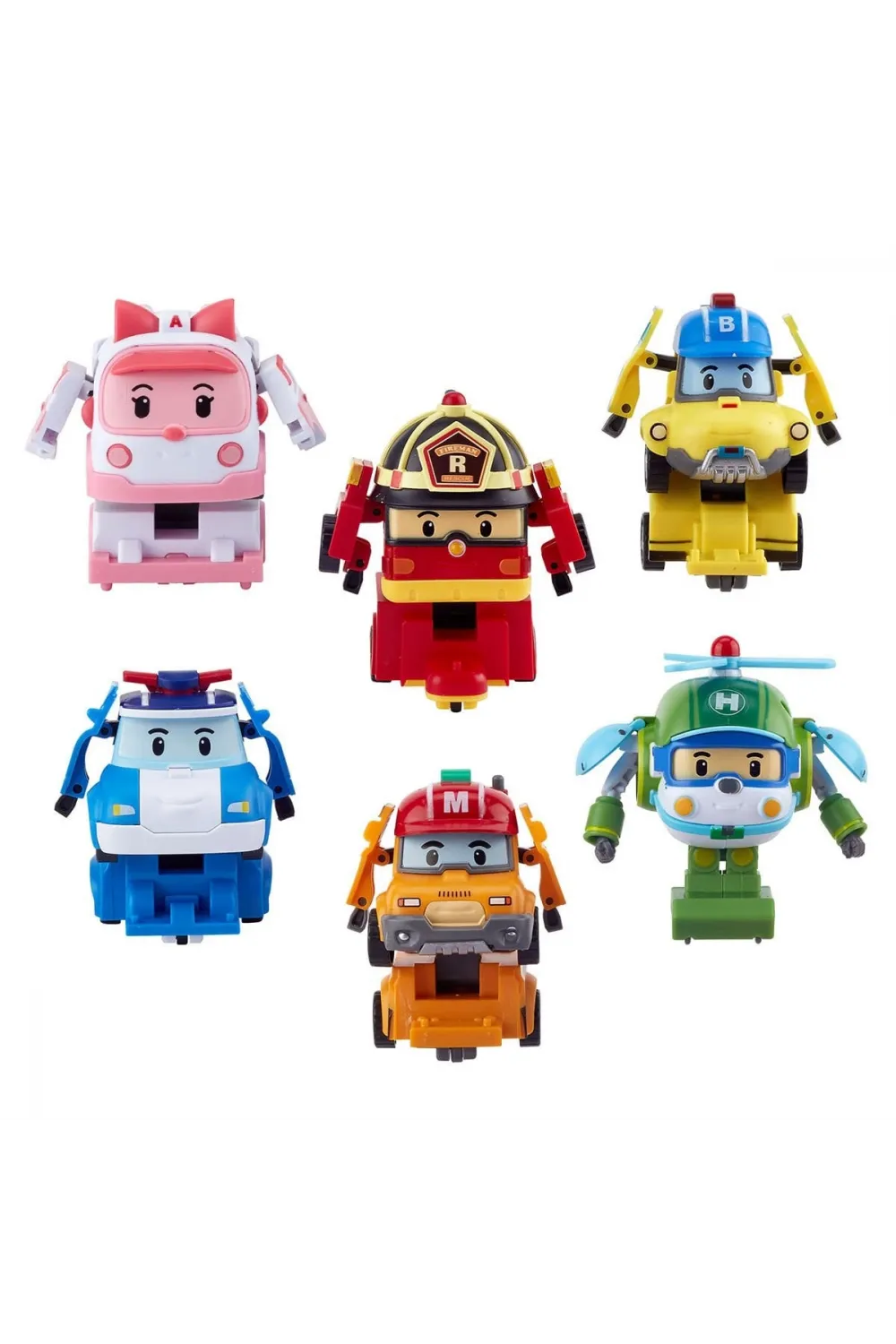 POLI ZR-915 Robocar Poli Quick Transforming Mini Rescue Deluxe Set