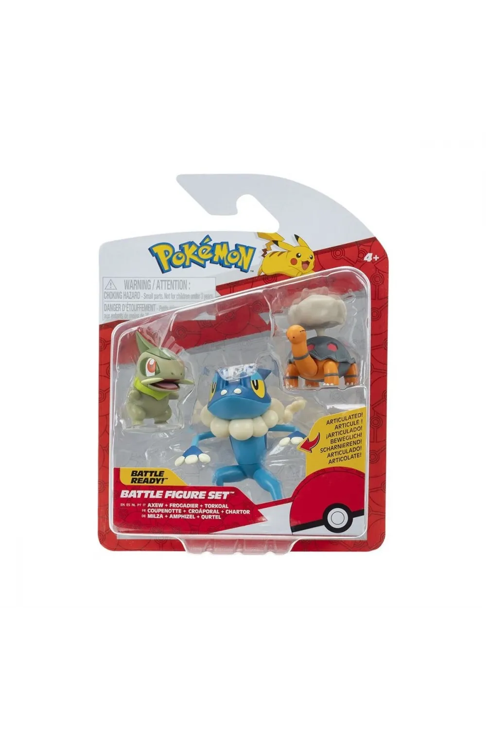 POK 95155-D Pokemon Battle 3lü Figür Seti Asorti