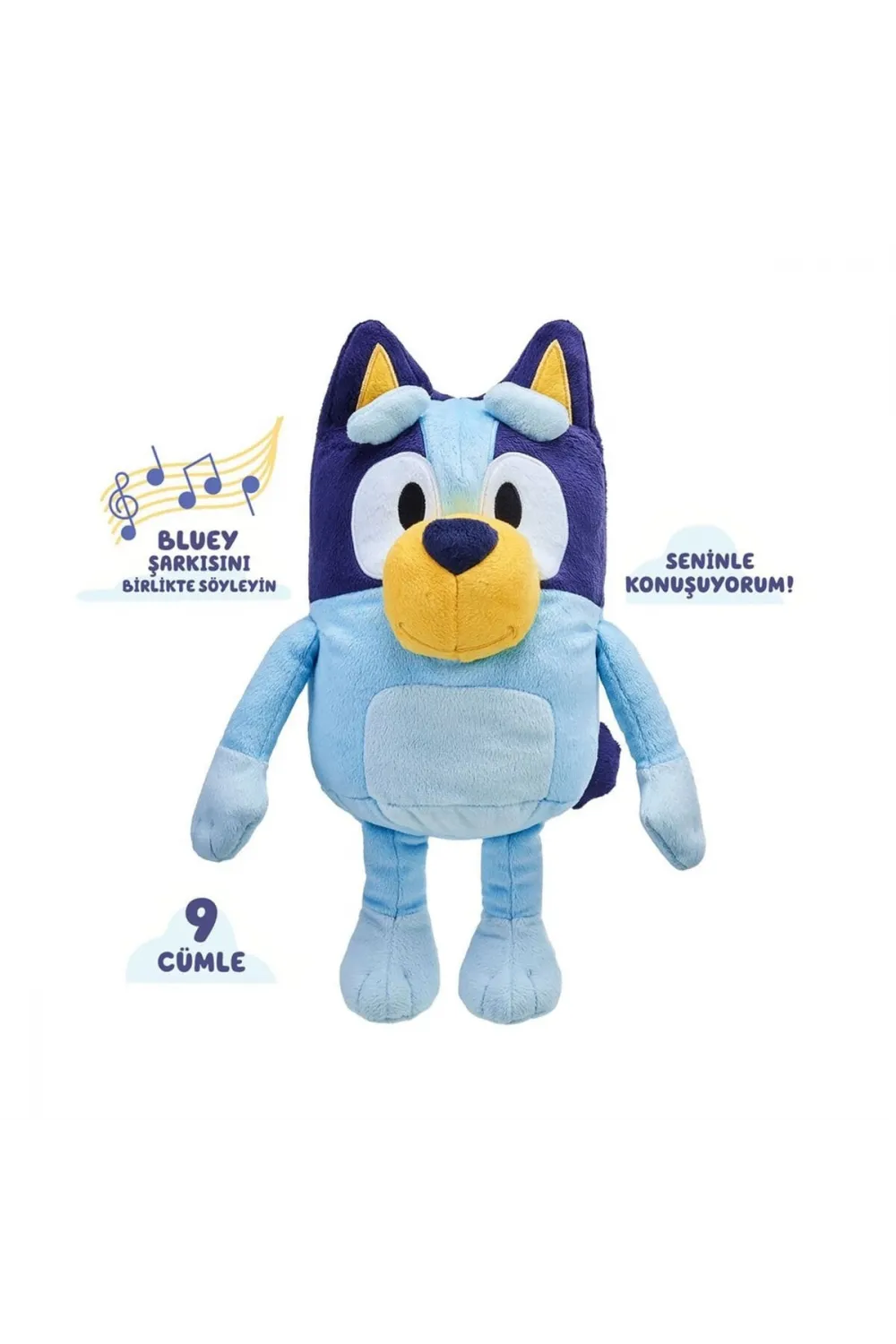 BLUEY 17631 Bluey Türkçe Konuşan 35 cm Pelüş Figür