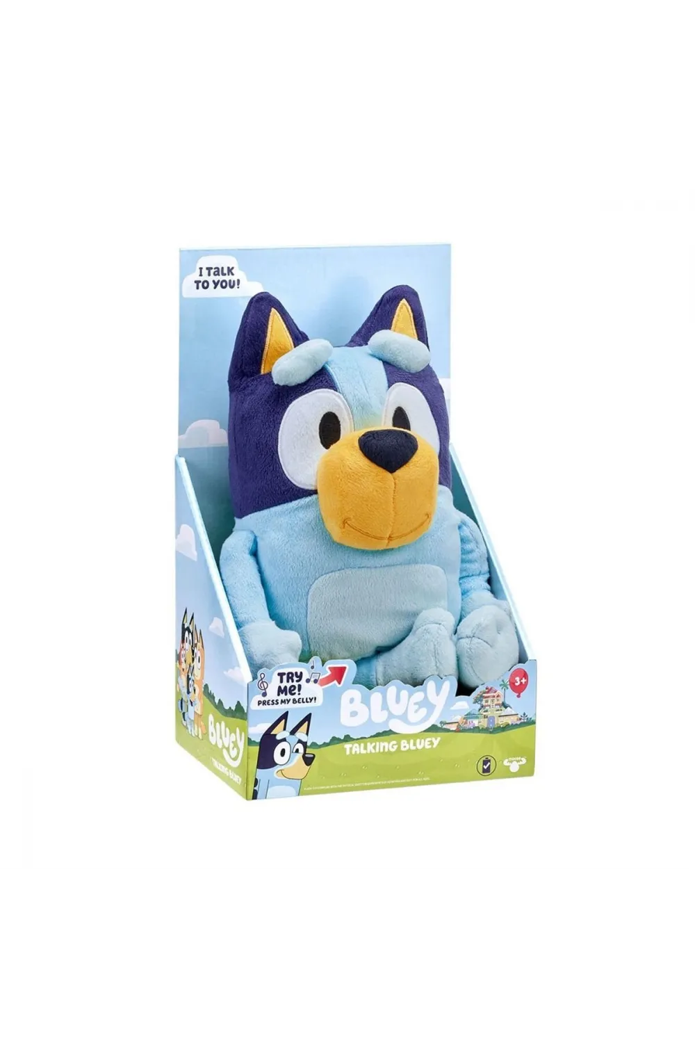 BLUEY 17631 Bluey Türkçe Konuşan 35 cm Pelüş Figür
